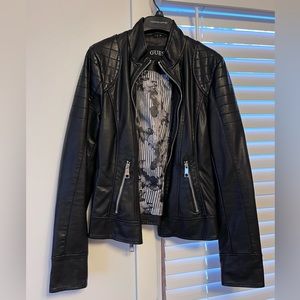 Guess faux-leather jacket